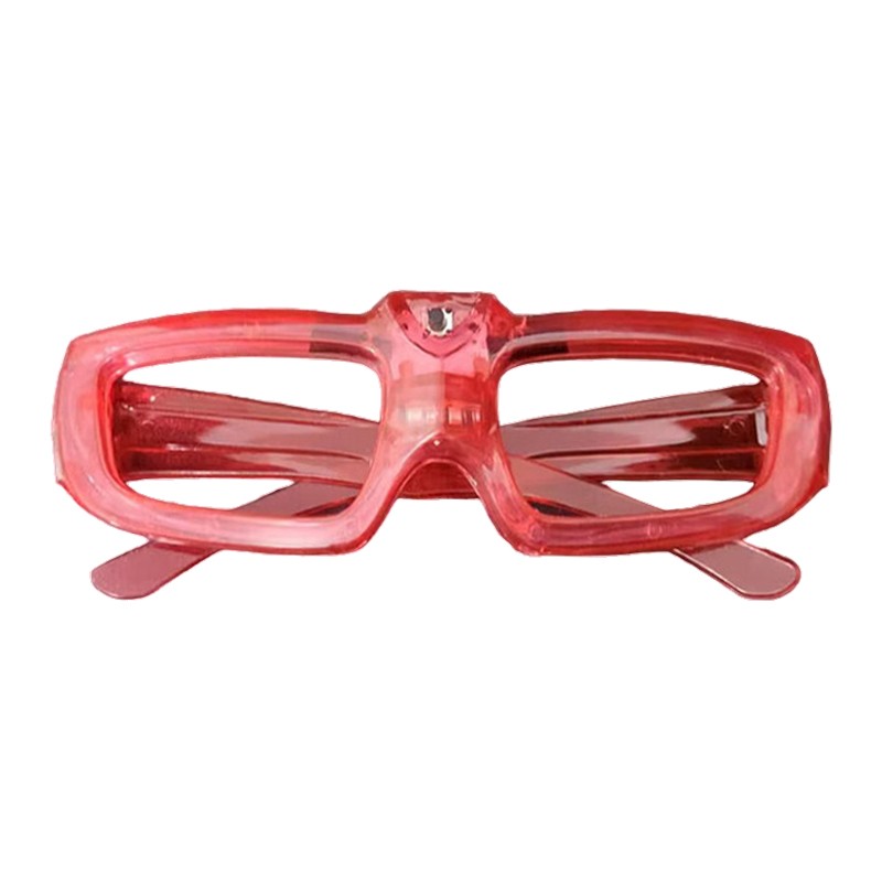 Ochelari led animatie petreceri, 3 moduri de iluminare, alimentare baterii culoare rosu MultiMark GlobalProd
