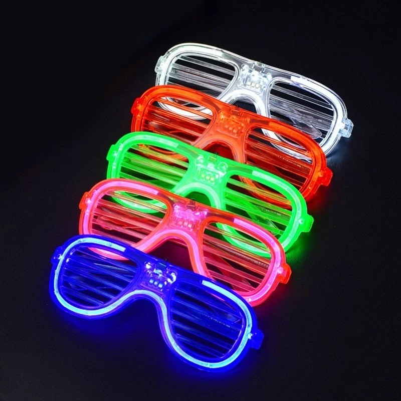 Ochelari shutter led, model aviator, 3 moduri iluminare, diverse culori culoare rosu MultiMark GlobalProd