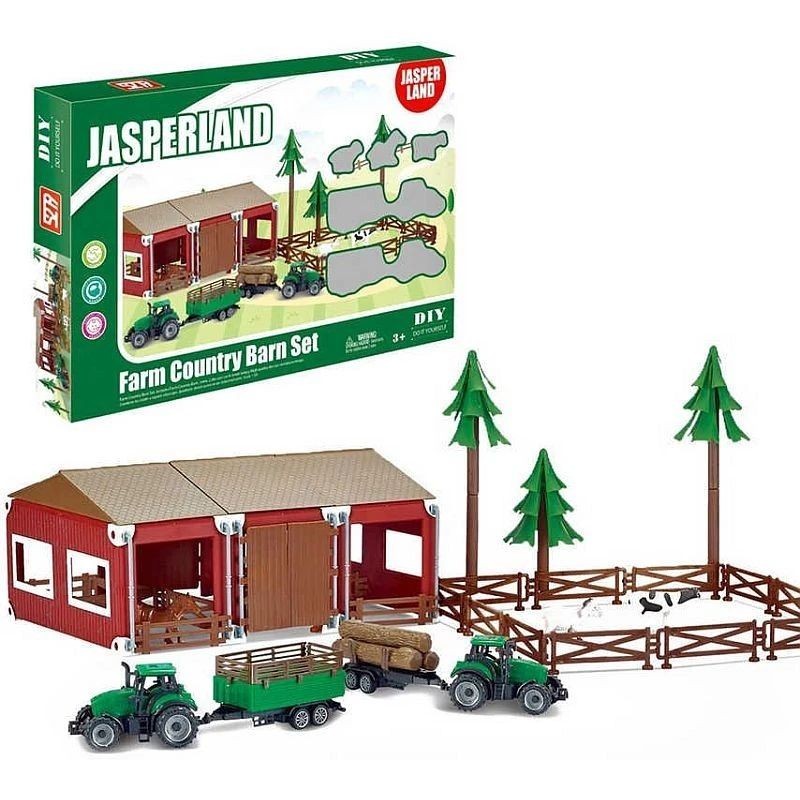 Set de joaca ferma cu utilaje agricole si animale, 102 piese, 54 x 62 x 20 cm MultiMark GlobalProd