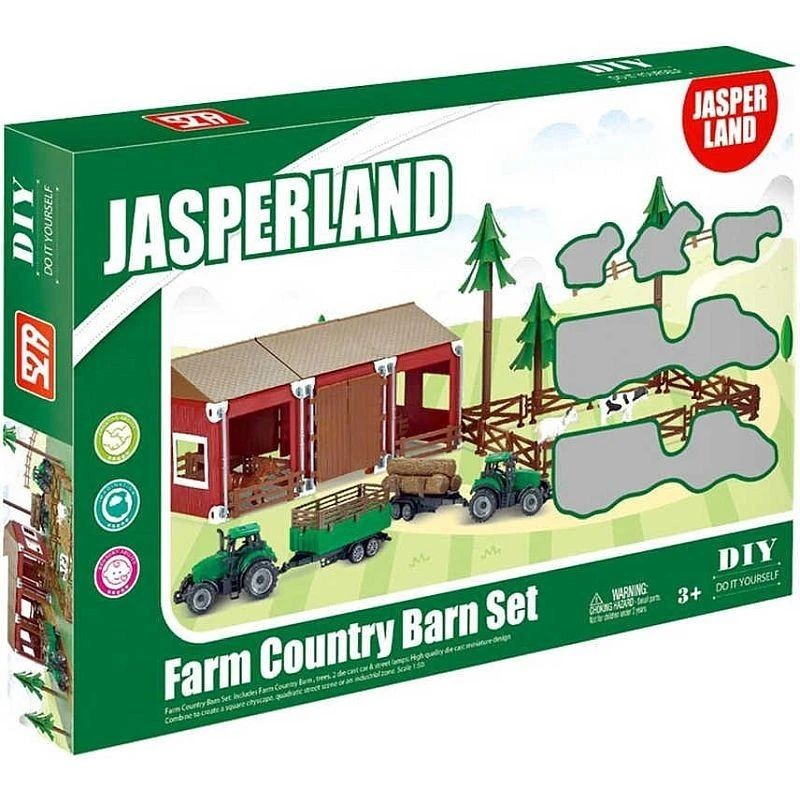 Set de joaca ferma cu utilaje agricole si animale, 102 piese, 54 x 62 x 20 cm MultiMark GlobalProd