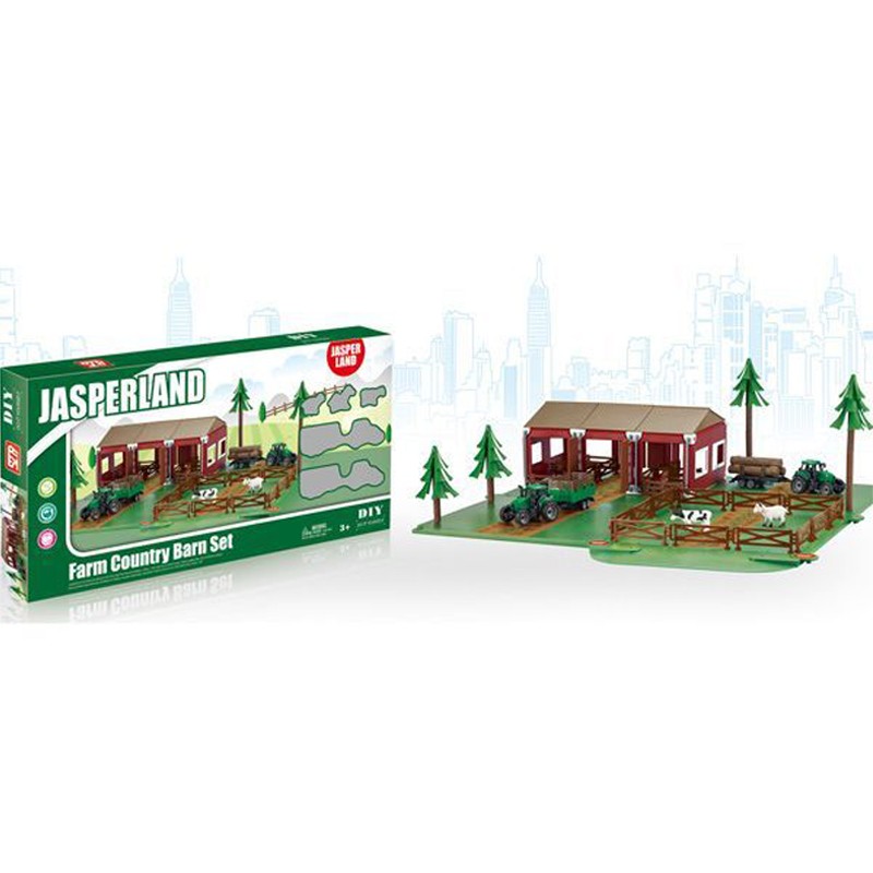 Set de joaca ferma cu utilaje agricole si animale, 102 piese, 54 x 62 x 20 cm MultiMark GlobalProd