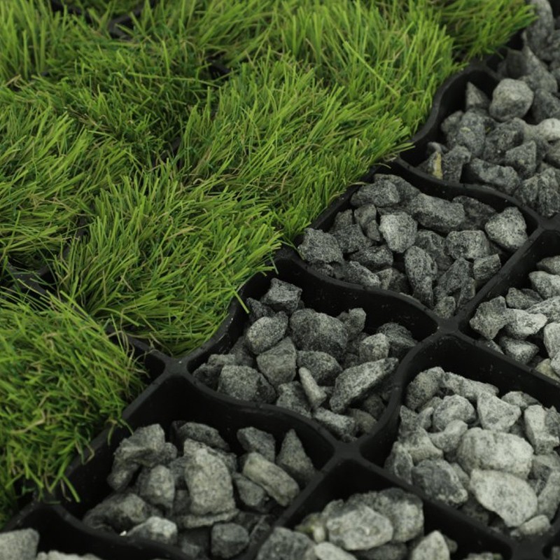 Grila parcare si terasamente, 50 x 50 cm, rezistenta 250 tone/mp, polipropilena, negru MultiMark GlobalProd