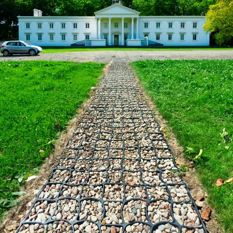 Grila parcare si terasamente, 50 x 50 cm, rezistenta 250 tone/mp, polipropilena, negru MultiMark GlobalProd