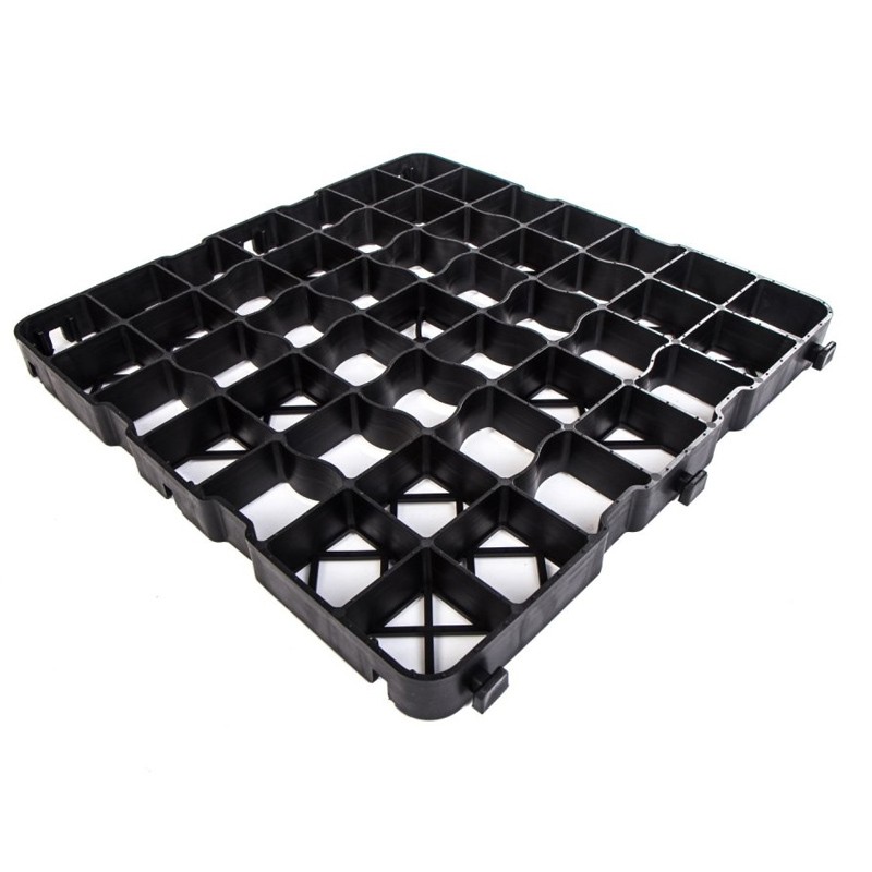 Grila parcare si terasamente, 50 x 50 cm, rezistenta 250 tone/mp, polipropilena, negru MultiMark GlobalProd