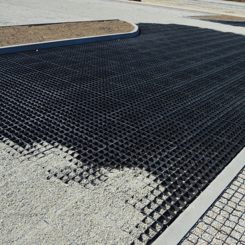 Grila parcare si terasamente, 50 x 50 cm, rezistenta 250 tone/mp, polipropilena, negru MultiMark GlobalProd