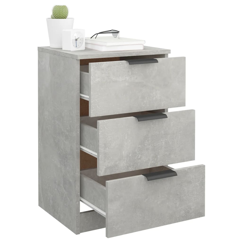 Noptieră, gri beton, 40x36x65 cm GartenMobel Dekor