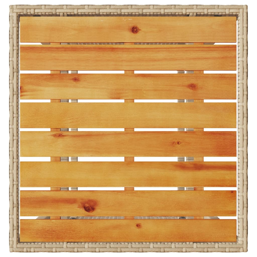 Set bistro cu perne, 3 piese, bej, poliratan GartenMobel Dekor