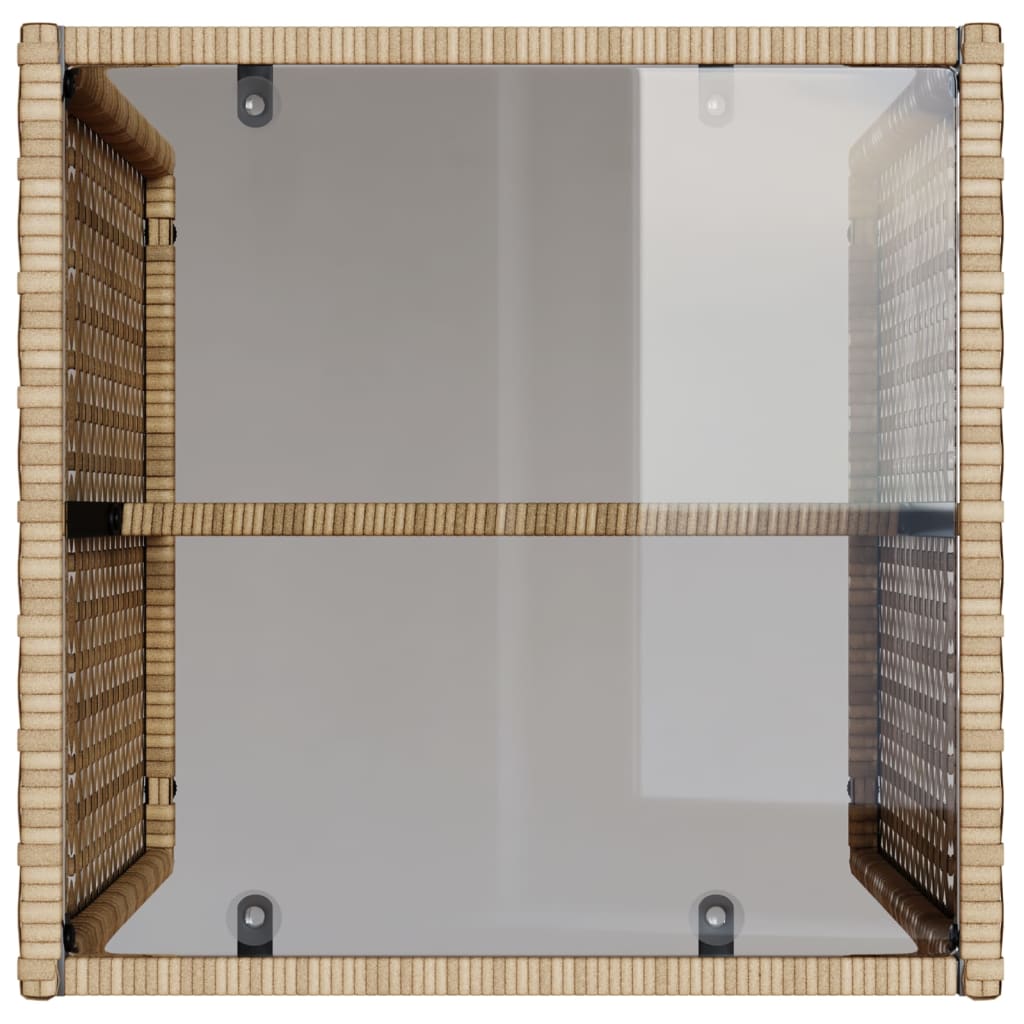 Set canapele de grădină, 4 piese, cu perne, bej, poliratan GartenMobel Dekor