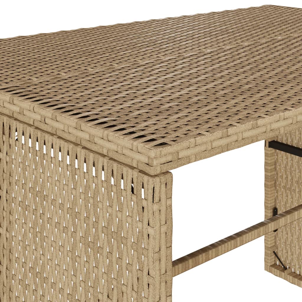 Set mobilier de grădină cu perne, 3 piese, bej, poliratan GartenMobel Dekor