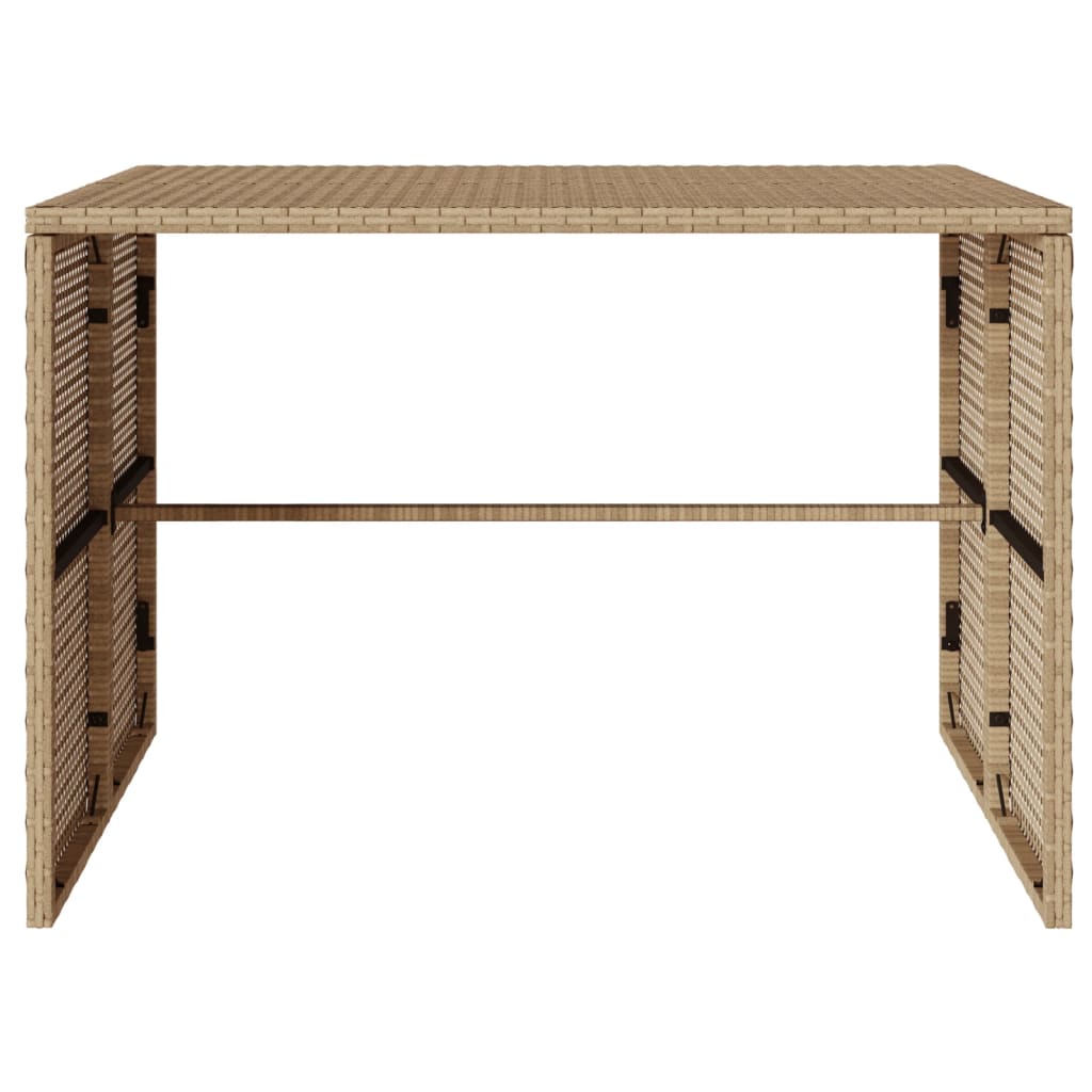 Set mobilier de grădină cu perne, 3 piese, bej, poliratan GartenMobel Dekor