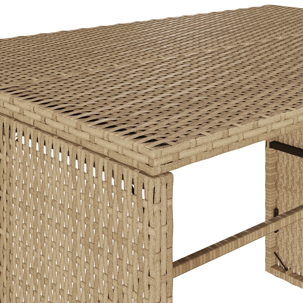 Set mobilier de grădină cu perne, 3 piese, bej, poliratan GartenMobel Dekor