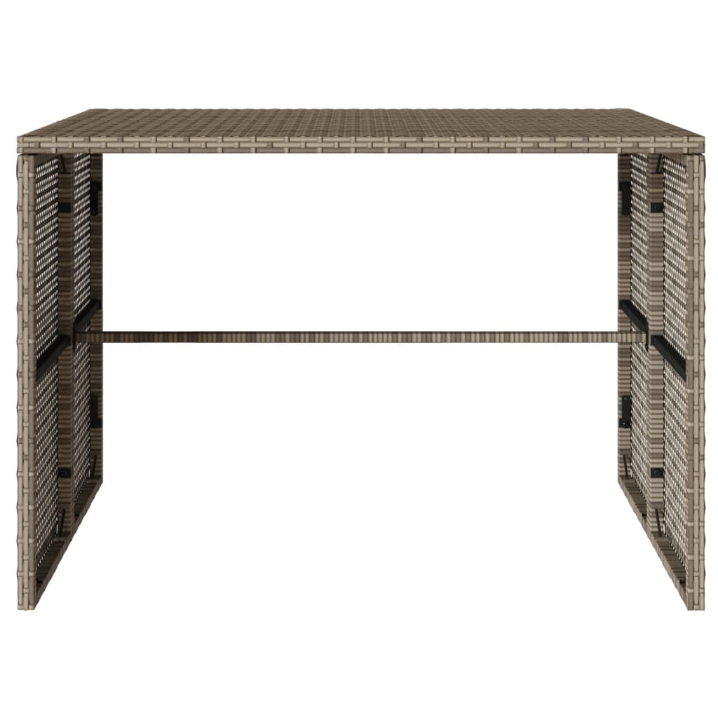 Set mobilier de grădină cu perne, 3 piese, gri, poliratan GartenMobel Dekor