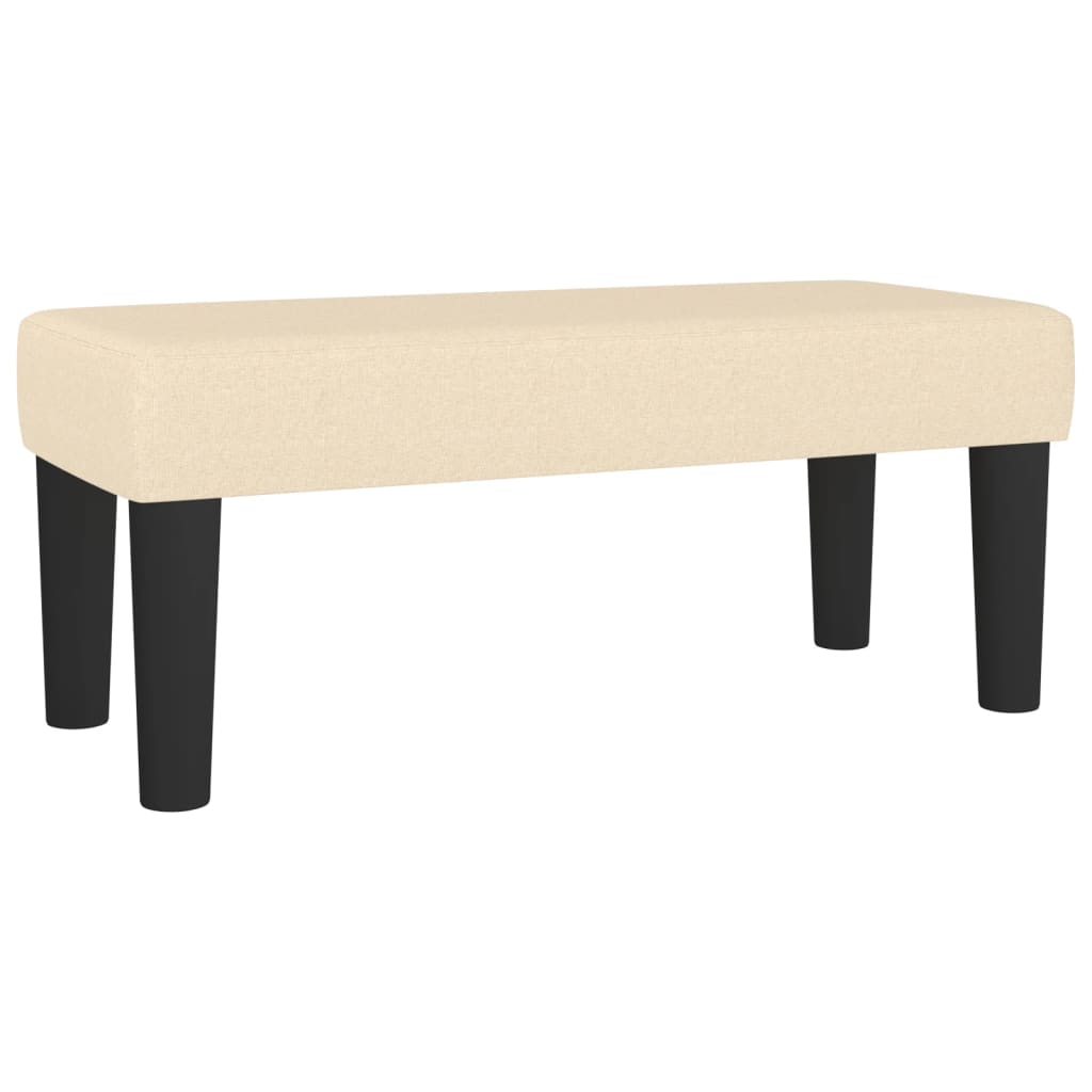 Pat box spring cu saltea, crem, 80x200 cm, textil GartenMobel Dekor