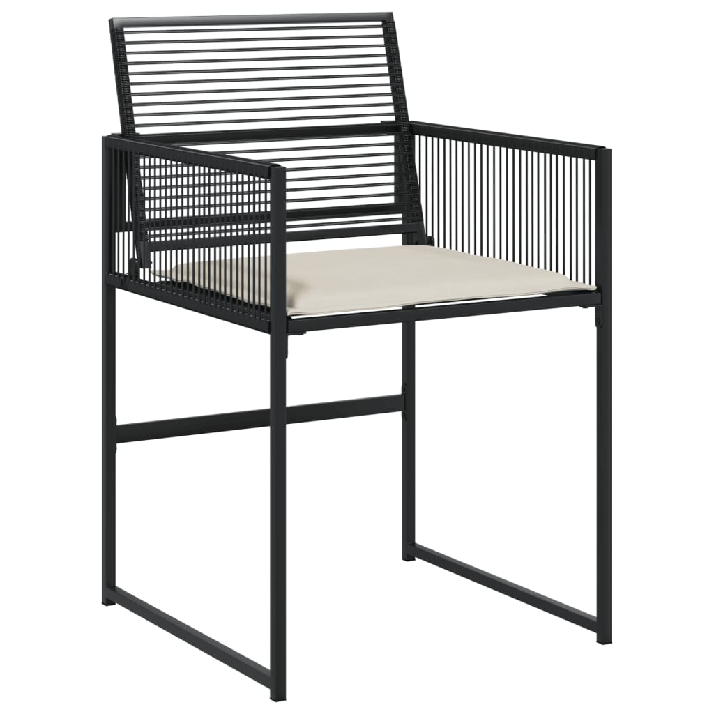 Set mobilier de grădină cu perne, 13 piese, negru, poliratan GartenMobel Dekor