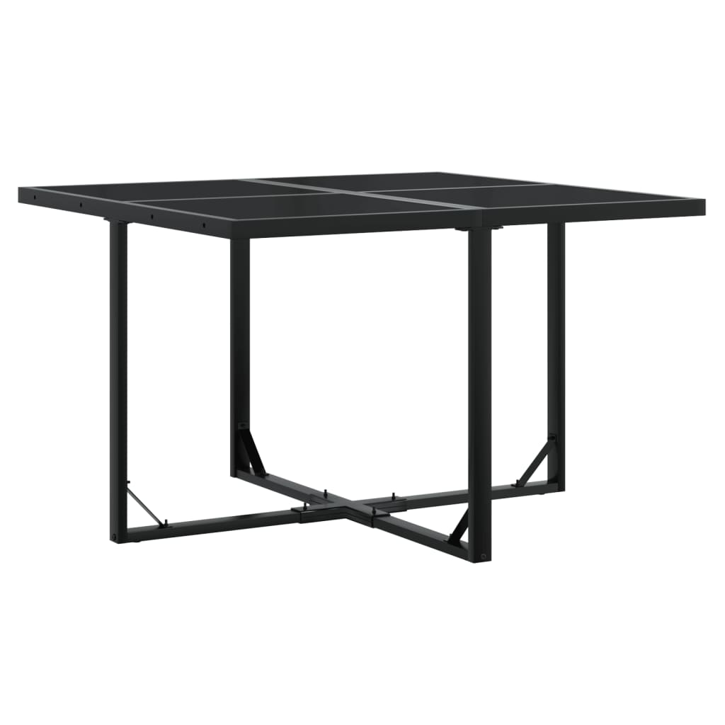 Set mobilier de grădină cu perne, 5 piese, negru, poliratan GartenMobel Dekor