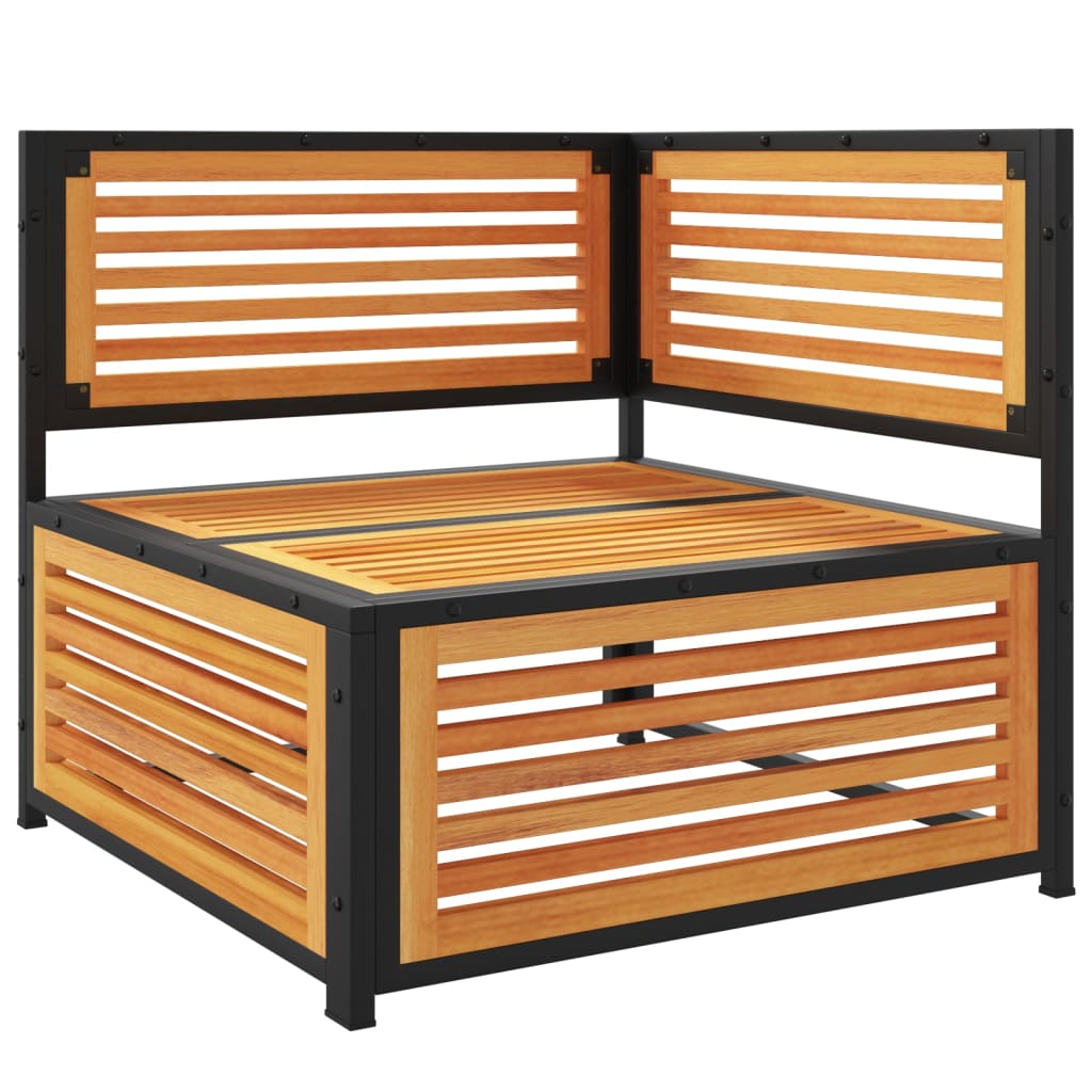 Canapea de colț de grădină, cu perne, lemn masiv acacia GartenMobel Dekor