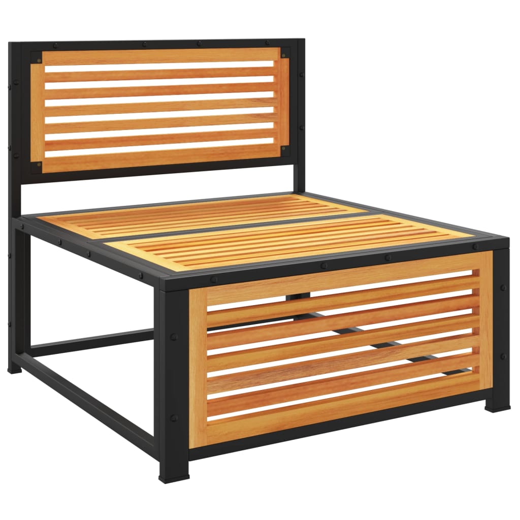 Canapea de grădină fără cotiere, cu perne, lemn masiv acacia GartenMobel Dekor