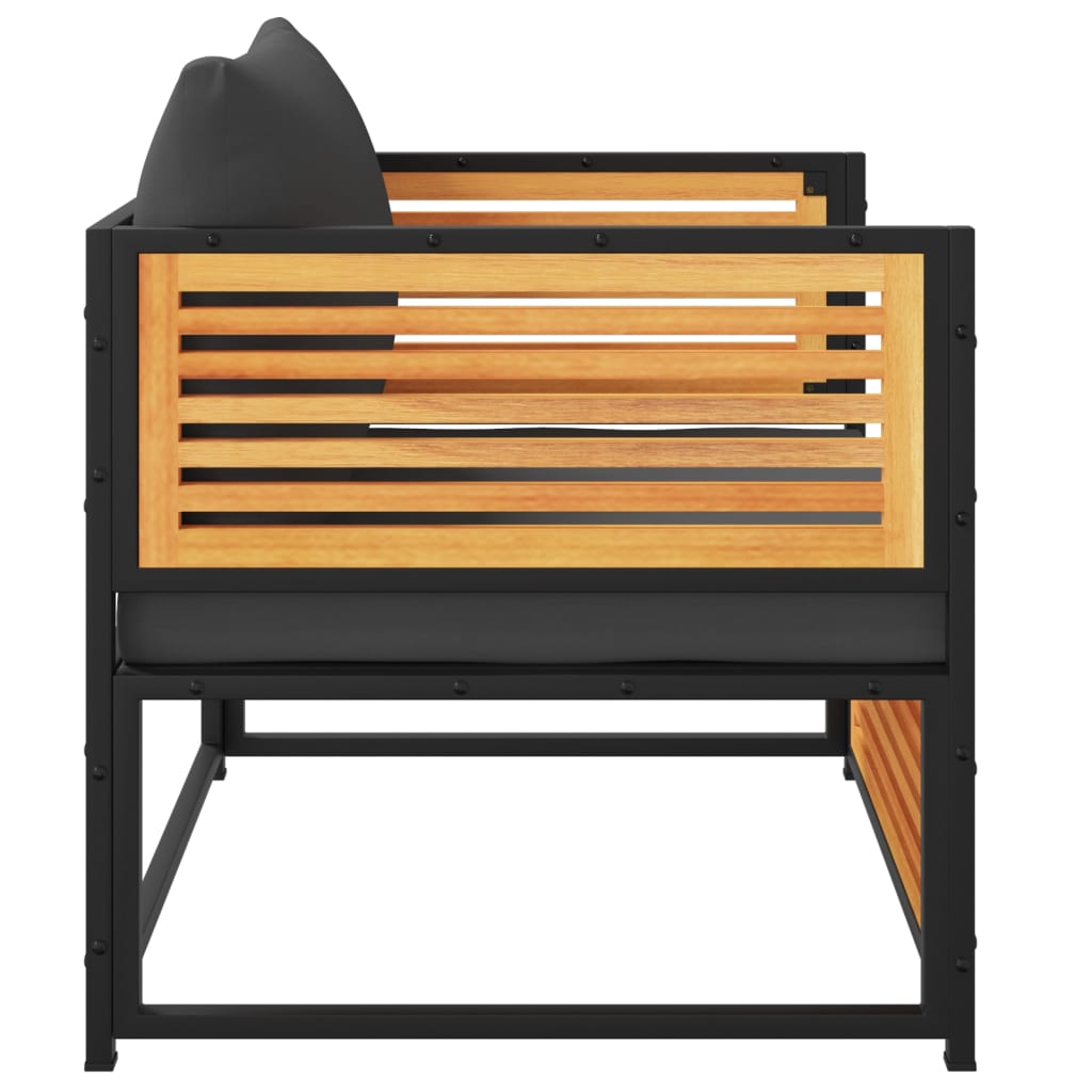 Scaun de grădină cu perne, lemn masiv de acacia GartenMobel Dekor