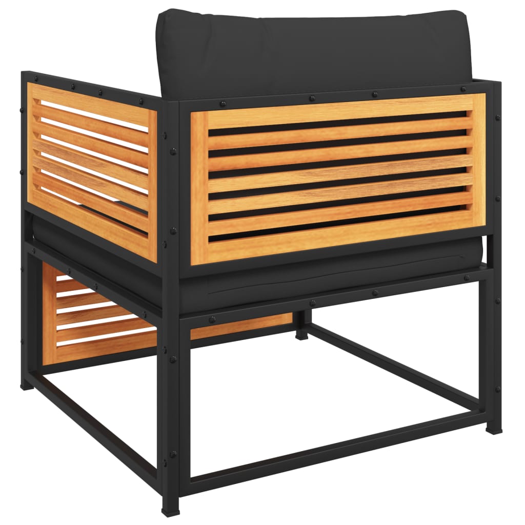 Scaun de grădină cu perne, lemn masiv de acacia GartenMobel Dekor