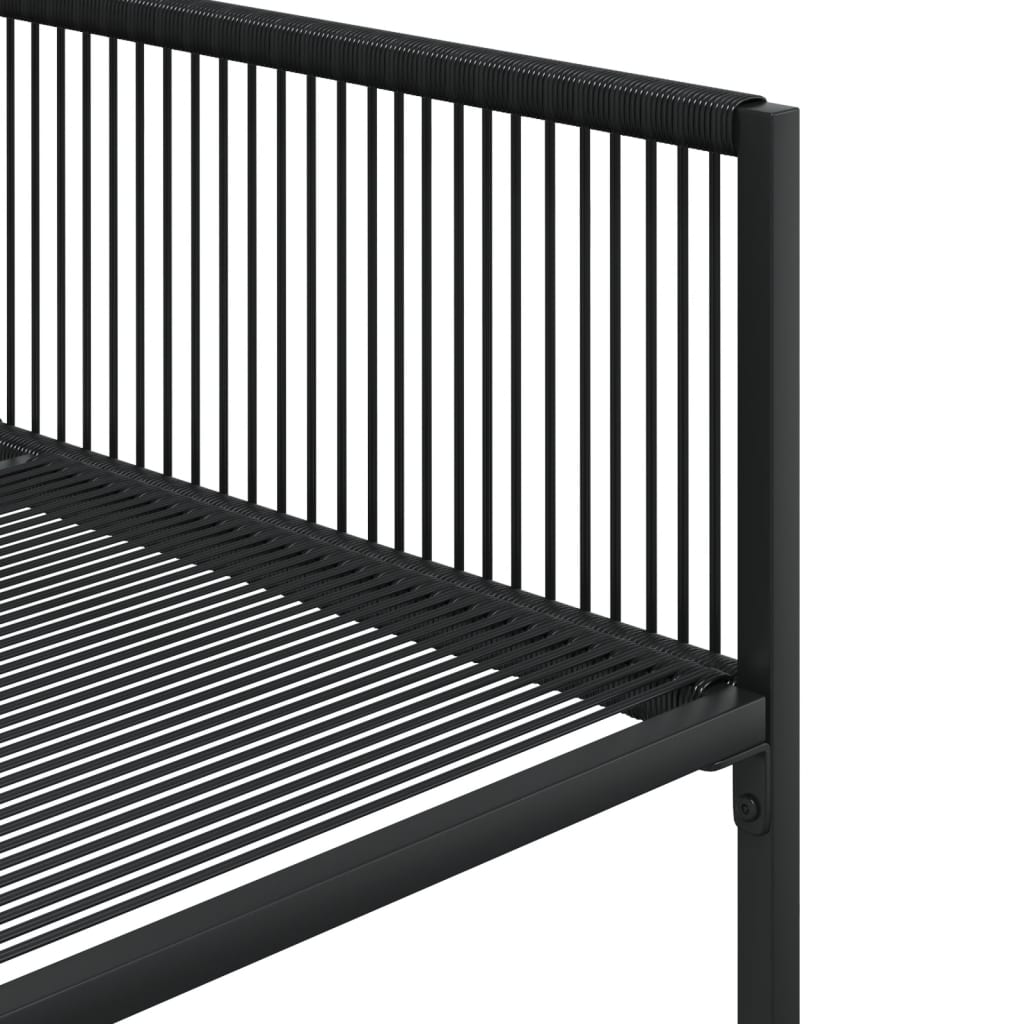 Set mobilier de grădină, 13 piese, negru, poliratan GartenMobel Dekor