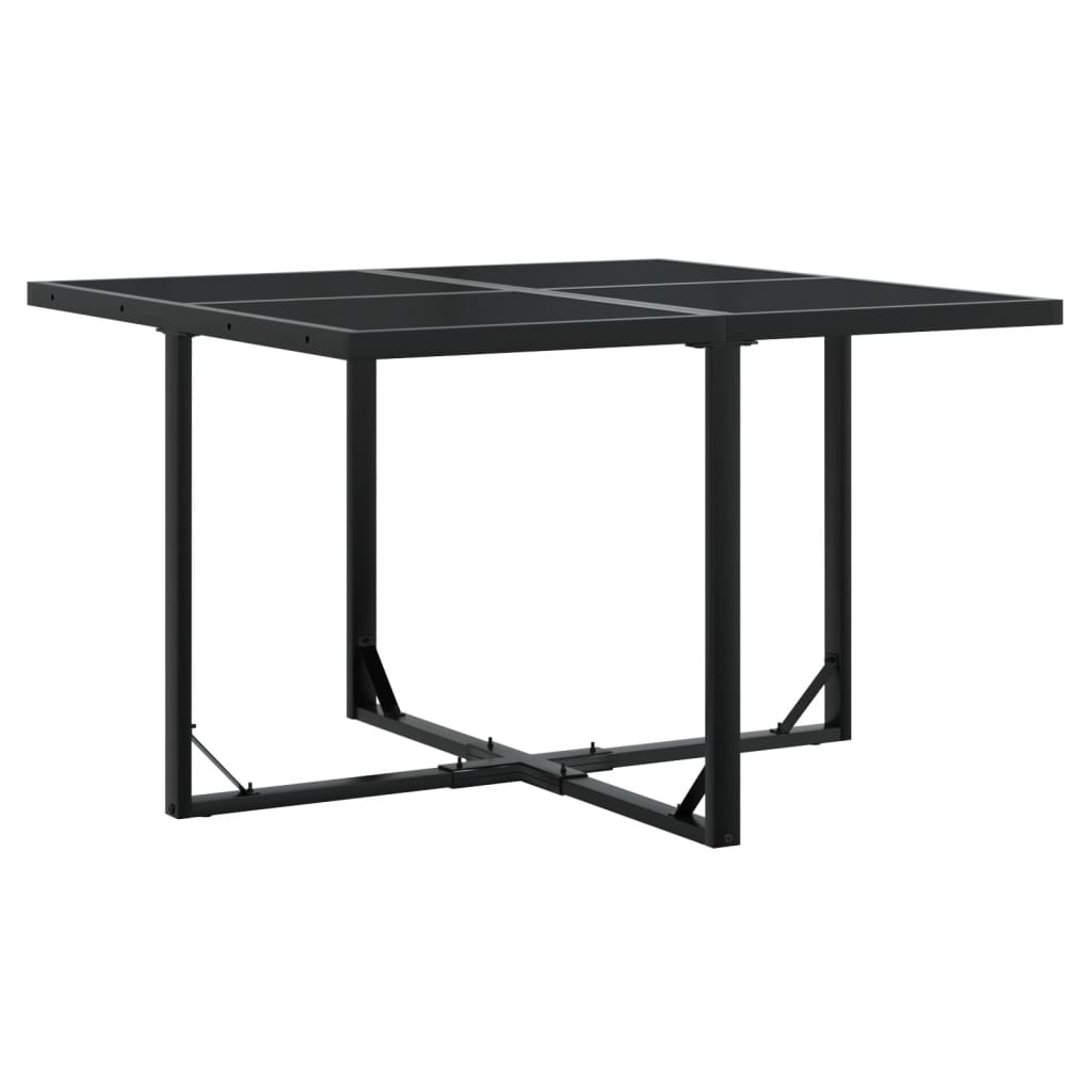 Set mobilier de grădină, 5 piese, negru, poliratan GartenMobel Dekor