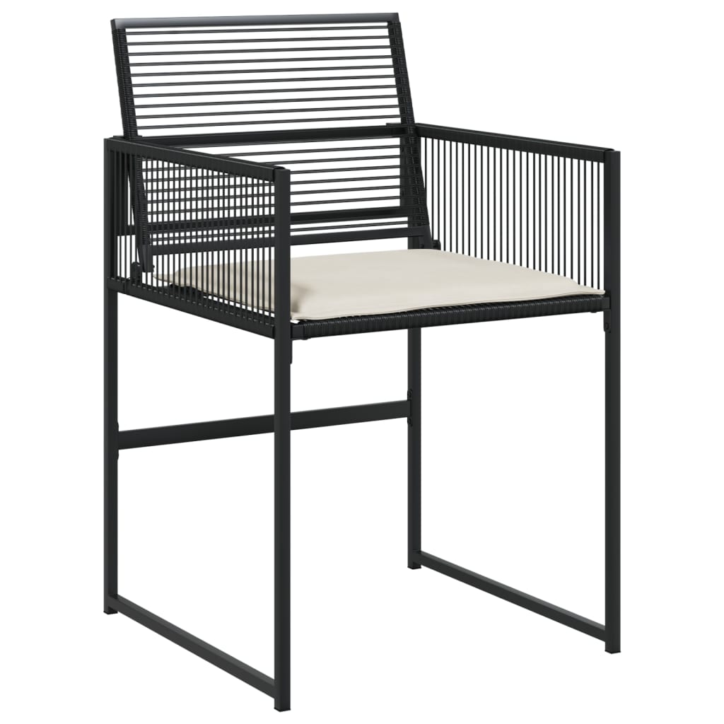 Set mobilier de grădină cu perne, 13 piese, negru, poliratan GartenMobel Dekor