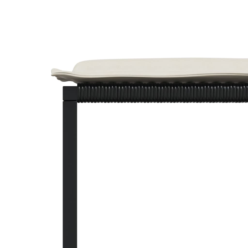 Set mobilier de grădină cu perne, 13 piese, negru, poliratan GartenMobel Dekor