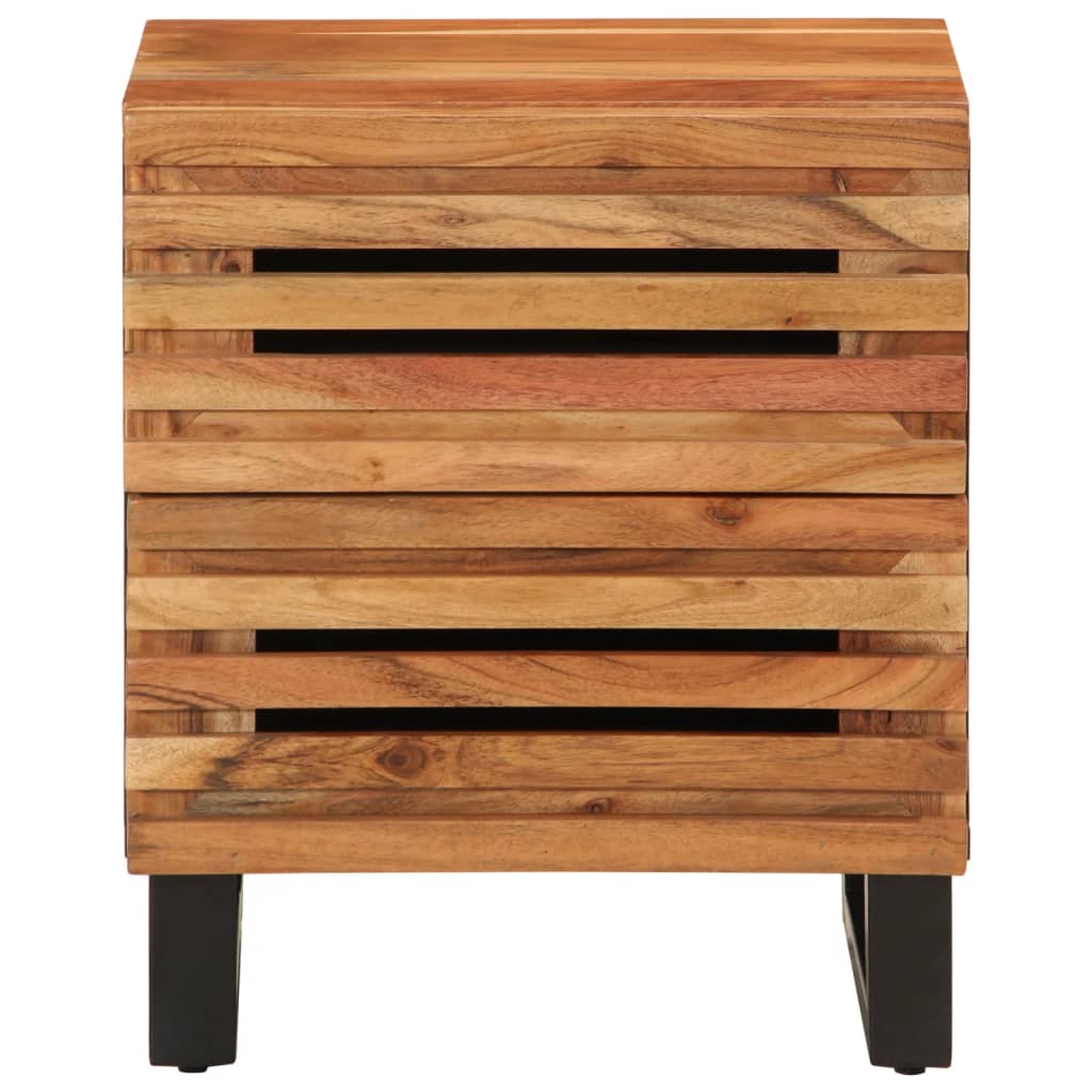 Noptiere, 2 buc., 40x33x46 cm, lemn masiv de acacia GartenMobel Dekor