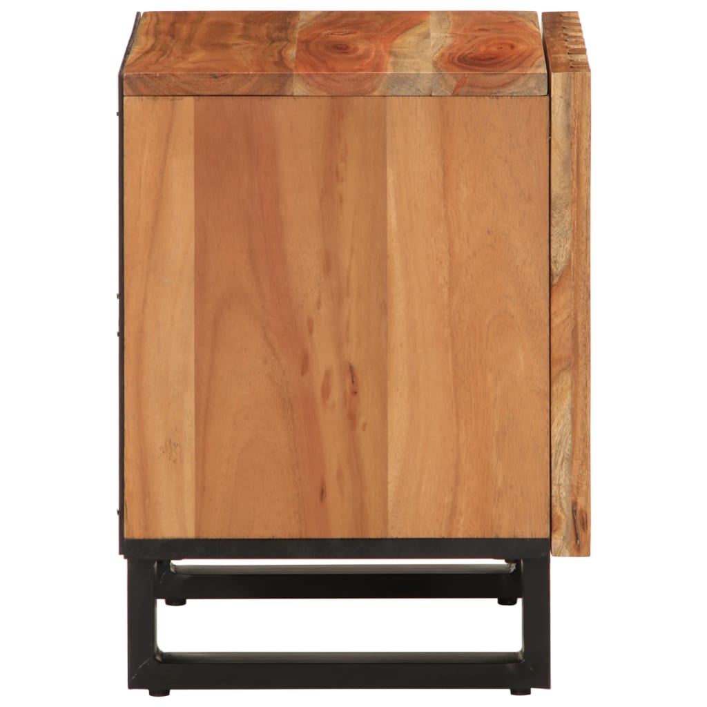 Noptiere, 2 buc., 40x33x46 cm, lemn masiv de acacia GartenMobel Dekor