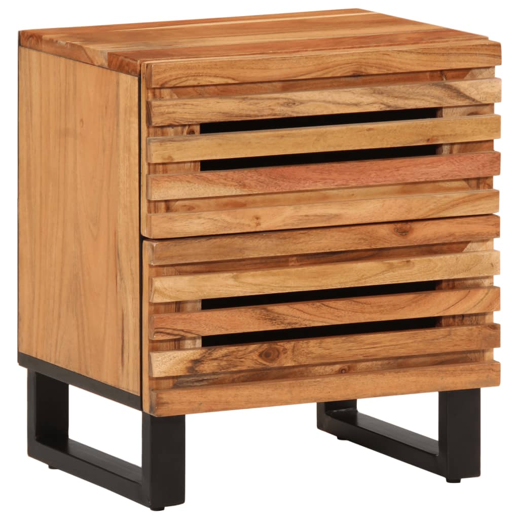 Noptiere, 2 buc., 40x33x46 cm, lemn masiv de acacia GartenMobel Dekor