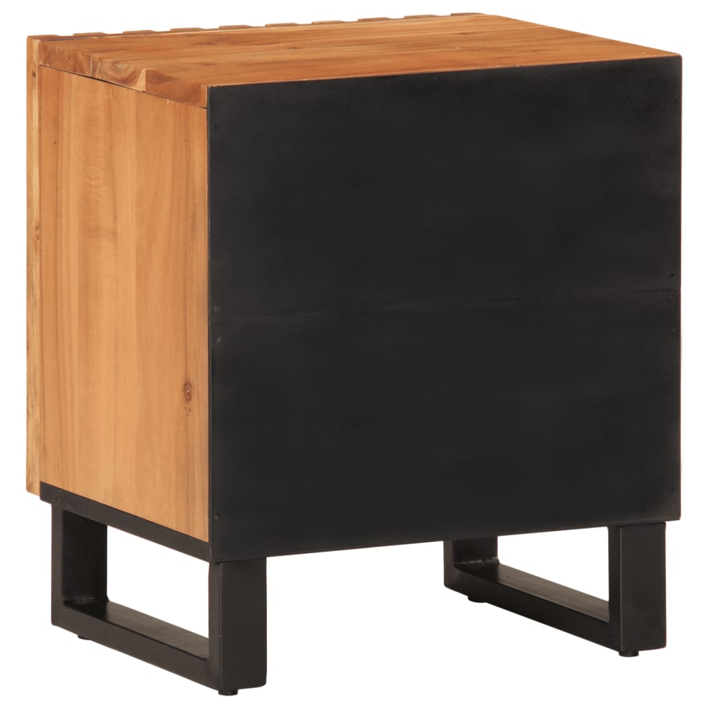 Noptiere, 2 buc., 40x33x46 cm, lemn masiv de acacia GartenMobel Dekor