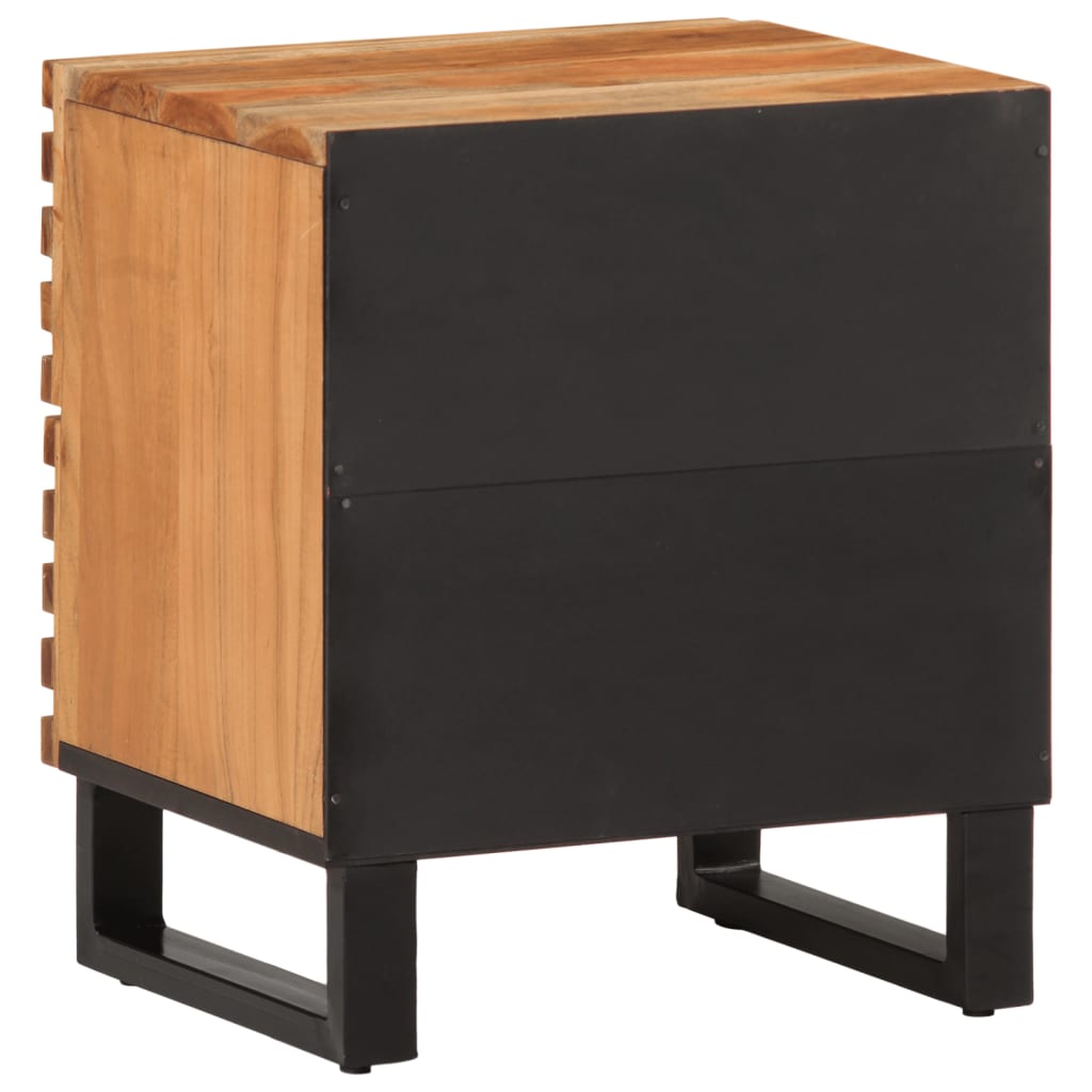 Noptiere, 2 buc., 40x33x46 cm, lemn masiv de acacia GartenMobel Dekor