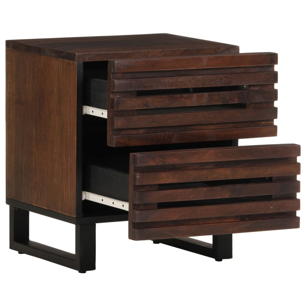 Noptiere, 2 buc., 40x33x46 cm, lemn masiv de acacia GartenMobel Dekor