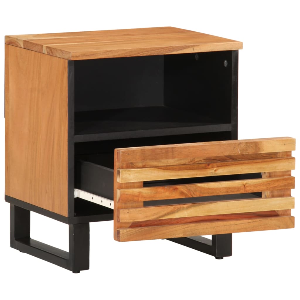Noptiere, 2 buc., 40x33x46 cm, lemn masiv de acacia GartenMobel Dekor