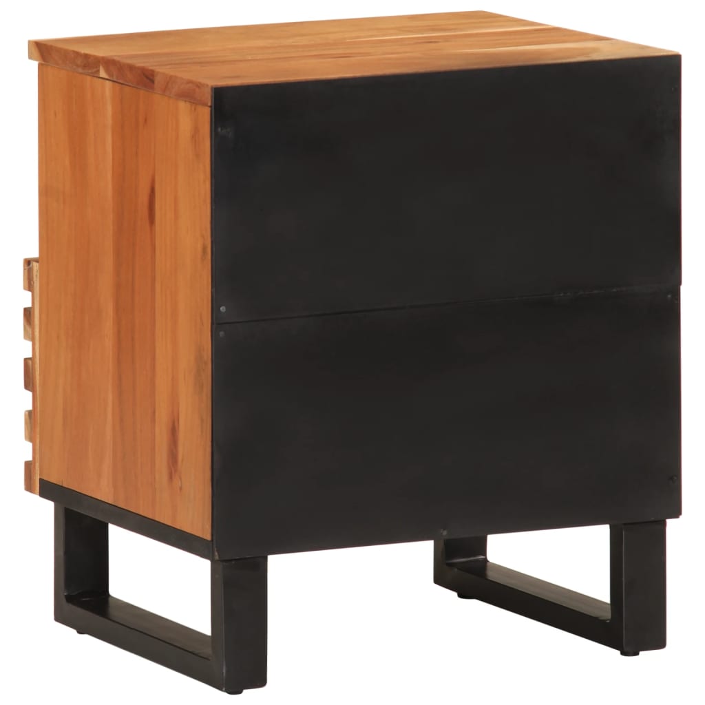 Noptiere, 2 buc., 40x33x46 cm, lemn masiv de acacia GartenMobel Dekor