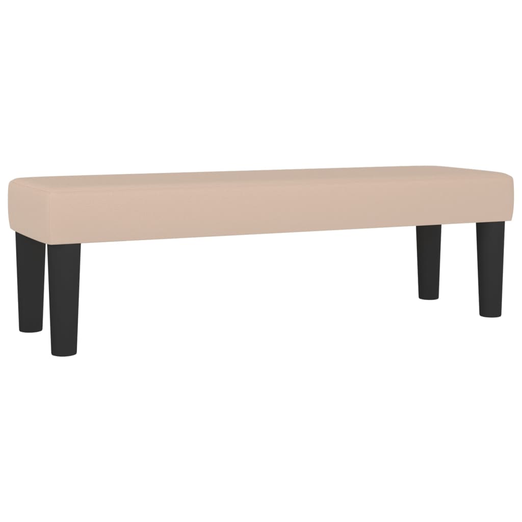 Pat box spring cu saltea, cappuccino, 140x190cm piele ecologică GartenMobel Dekor
