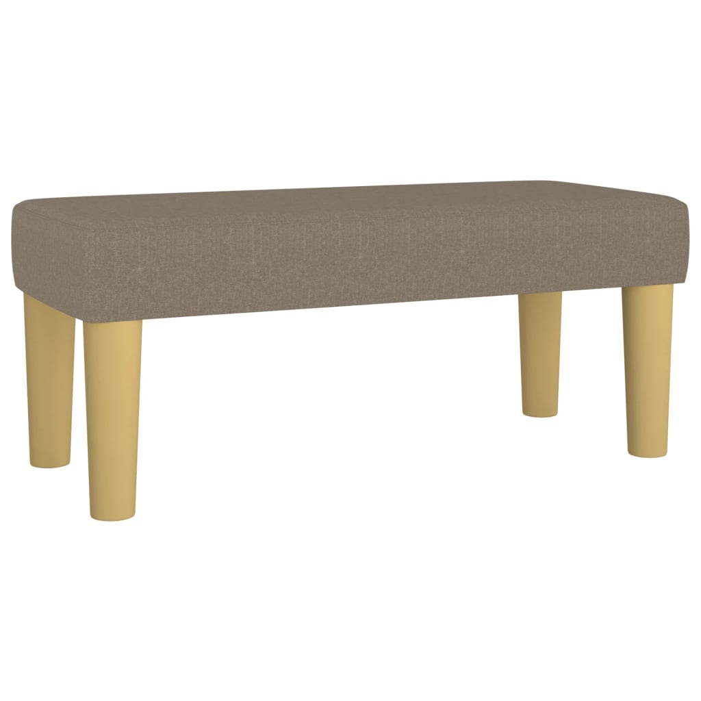 Pat box spring cu saltea, gri taupe, 90x200 cm, textil GartenMobel Dekor