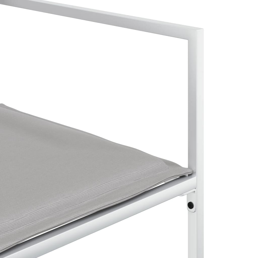 Set mobilier de grădină, 11 piese, cu perne, alb, textilenă GartenMobel Dekor