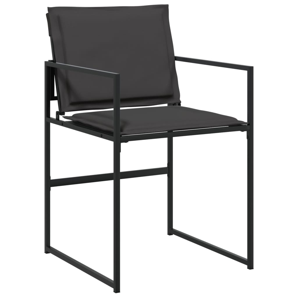 Set mobilier de grădină, 17 piese, cu perne, negru, textilenă GartenMobel Dekor