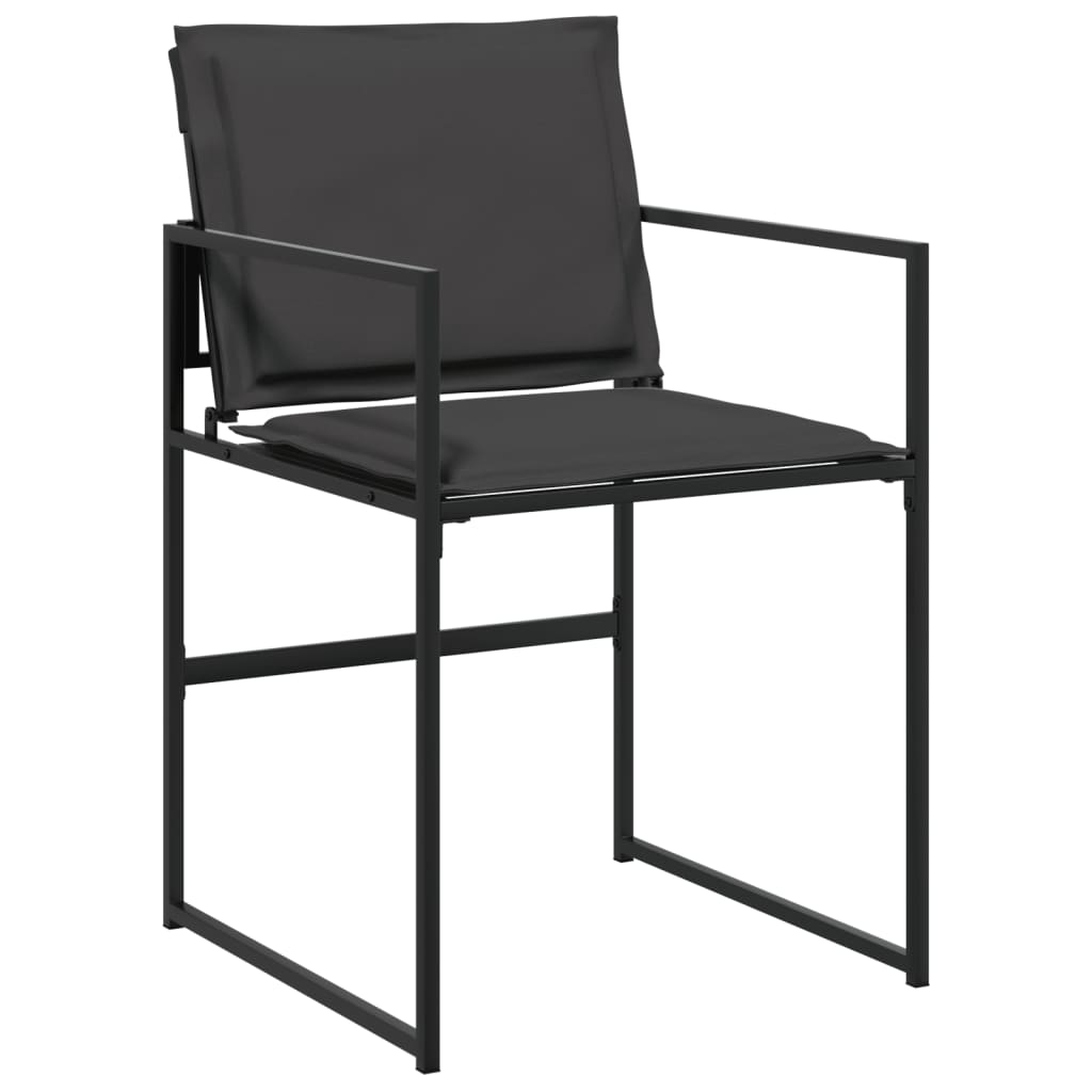 Set mobilier de grădină, 5 piese, cu perne, negru, textilenă GartenMobel Dekor
