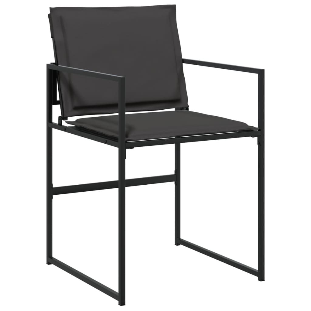 Set mobilier de grădină, 7 piese, cu perne, negru, textilenă GartenMobel Dekor