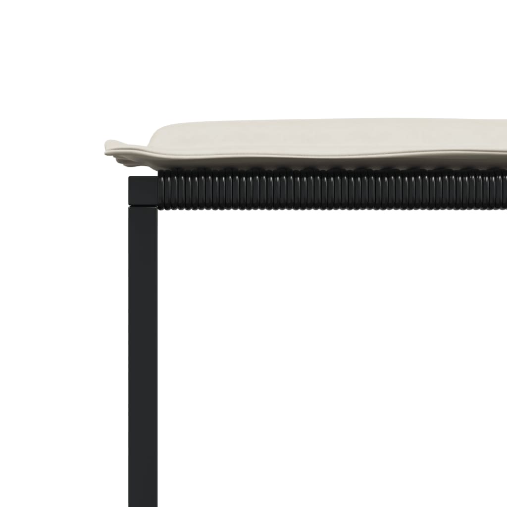 Set mobilier de grădină cu perne, 15 piese, negru, poliratan GartenMobel Dekor