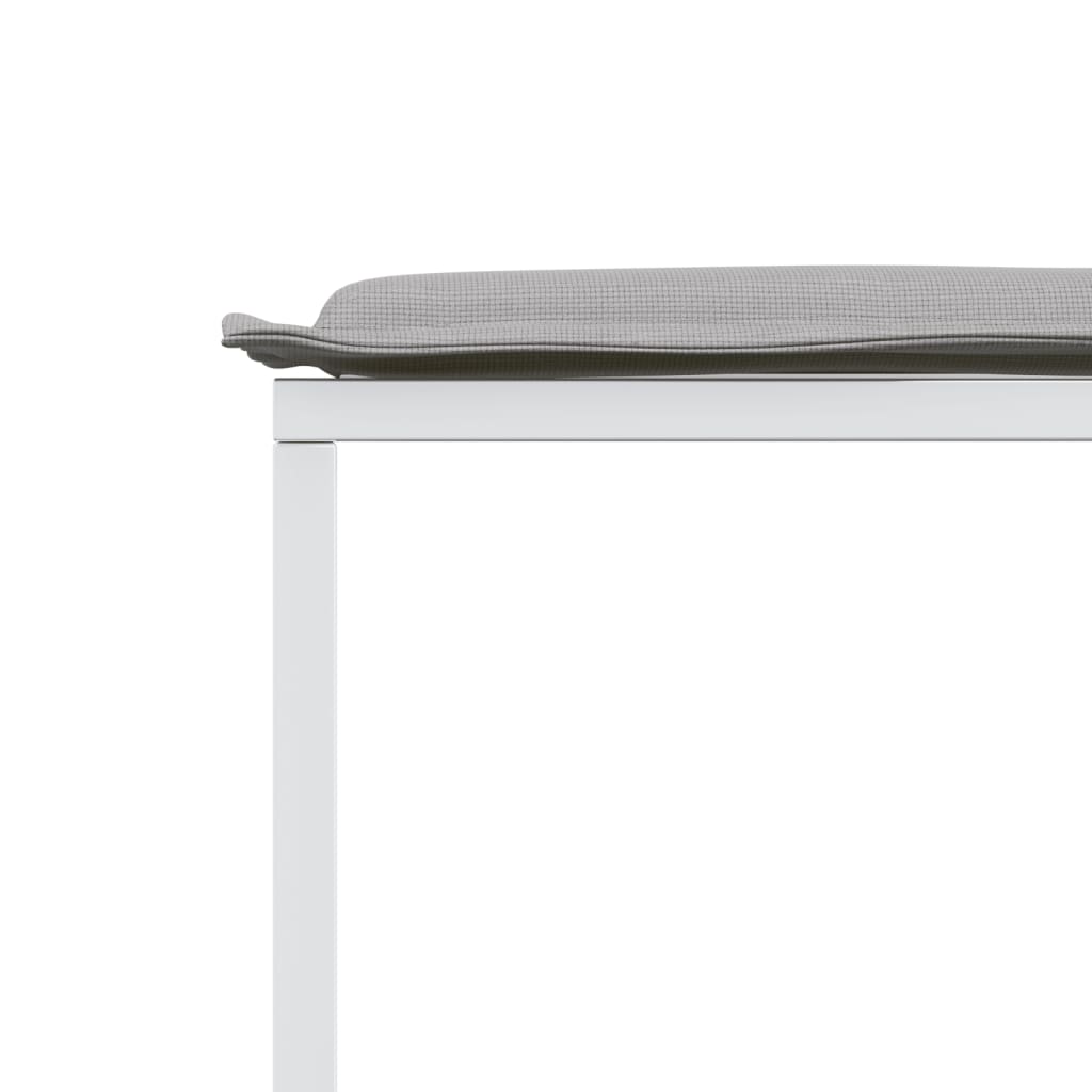 Set mobilier de grădină, 11 piese, cu perne, alb, textilenă GartenMobel Dekor