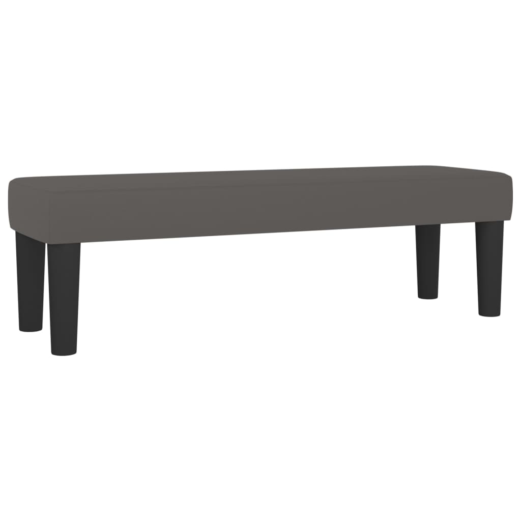 Pat box spring cu saltea, gri, 180x200 cm, piele ecologică GartenMobel Dekor