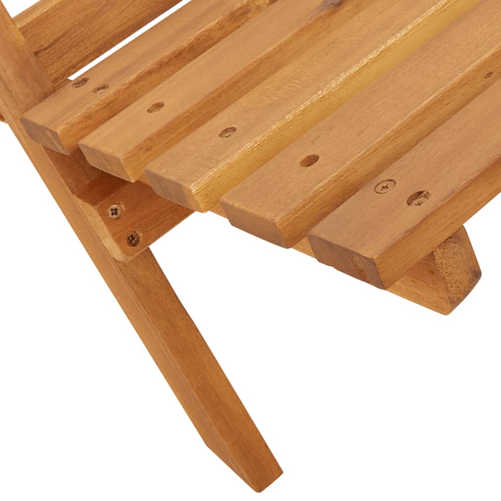 Scaune de grădină pliabile 8 buc., textil alb crem/lemn masiv GartenMobel Dekor
