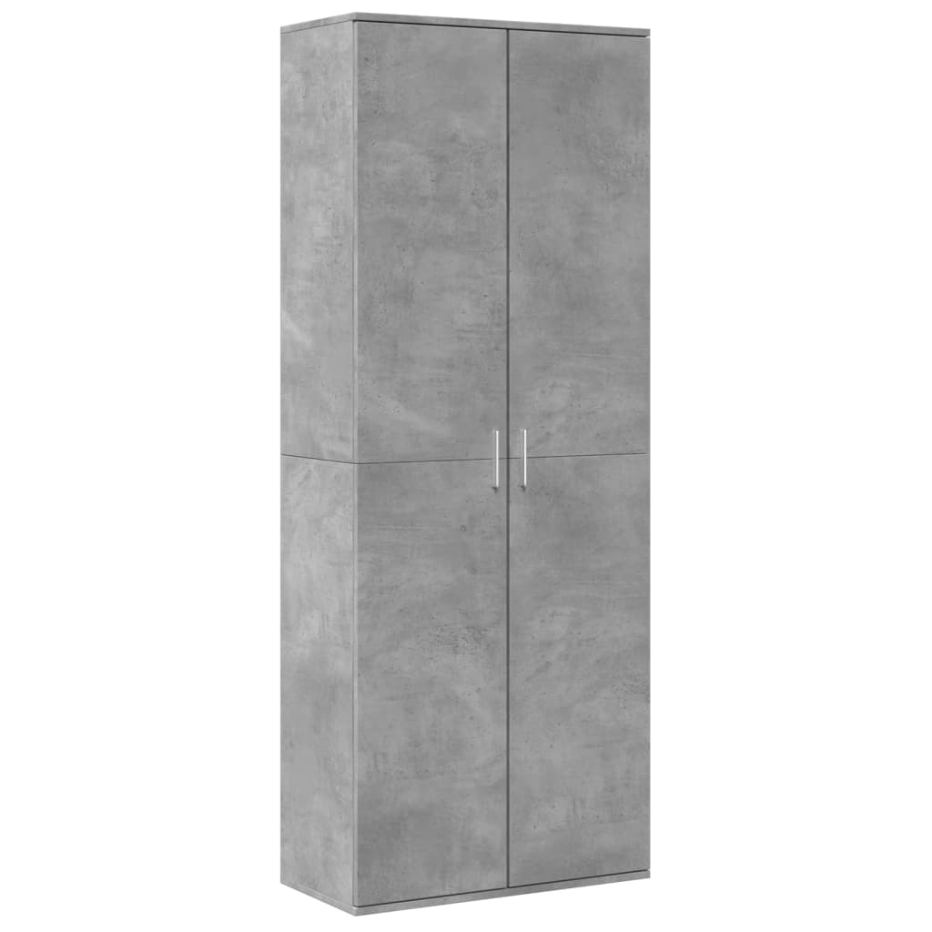 Dulap înalt, gri beton, 70x35x180 cm, lemn prelucrat GartenMobel Dekor