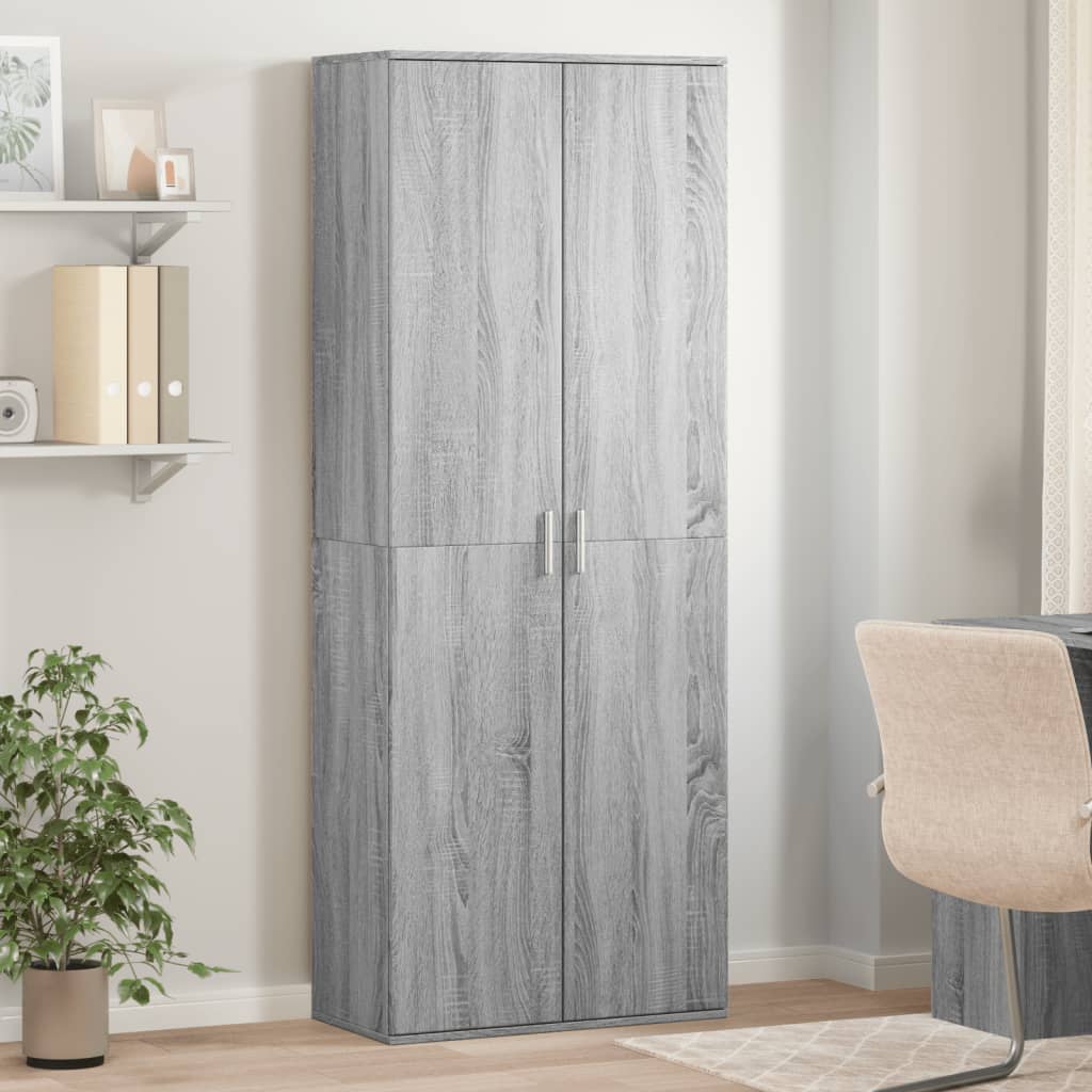 Dulap înalt, gri sonoma, 70x35x180 cm, lemn prelucrat GartenMobel Dekor