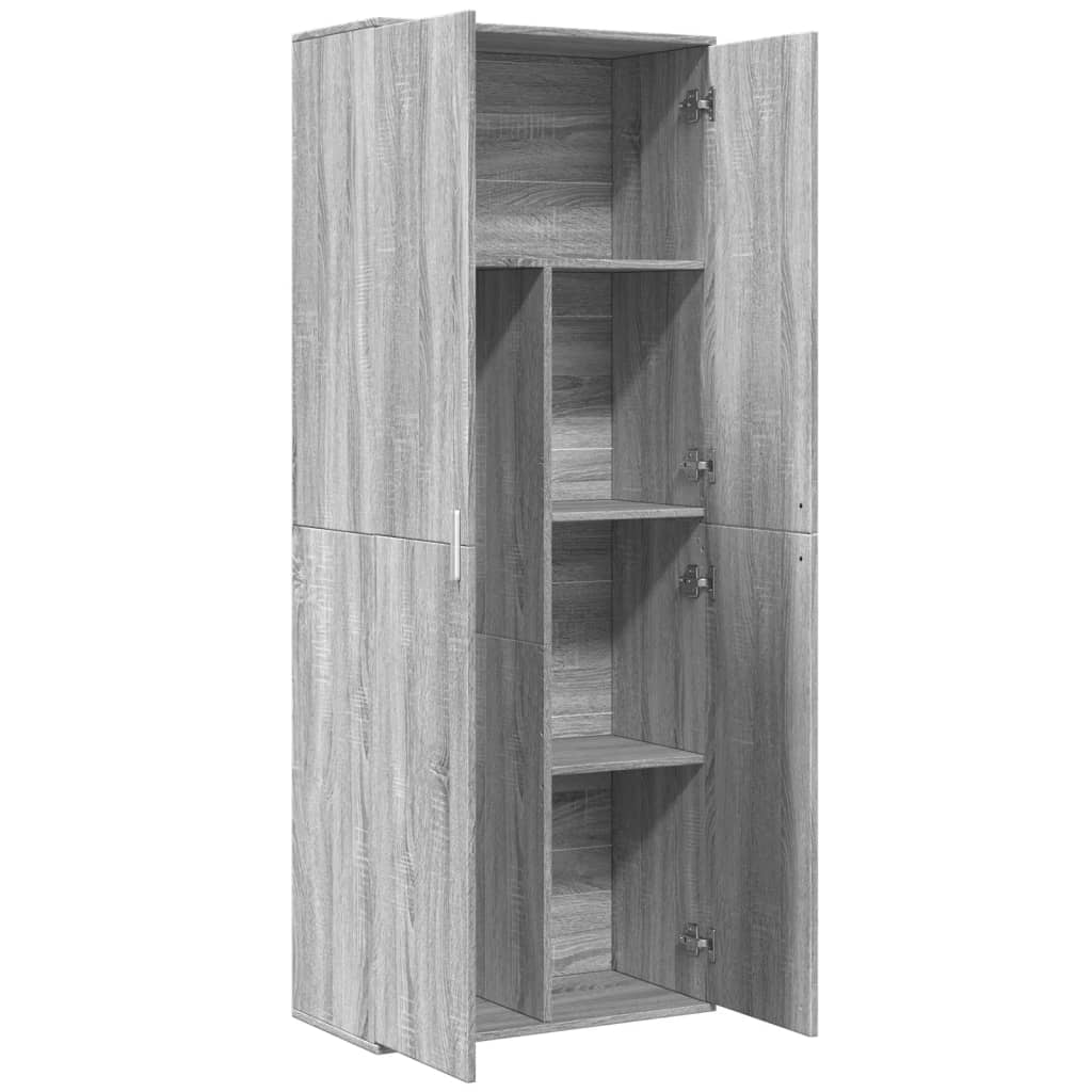 Dulap înalt, gri sonoma, 70x35x180 cm, lemn prelucrat GartenMobel Dekor
