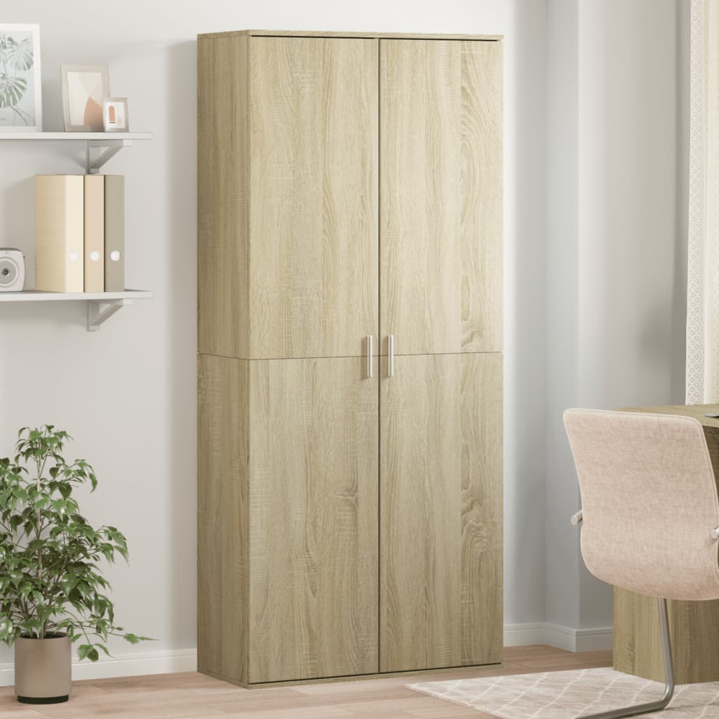 Dulap înalt, stejar sonoma, 80x35x180 cm, lemn prelucrat GartenMobel Dekor