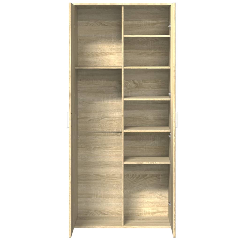 Dulap înalt, stejar sonoma, 80x35x180 cm, lemn prelucrat GartenMobel Dekor